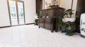 Đá lát sàn Thạch Anh gắn Đá Nhũ Vàng G102DNV22S1