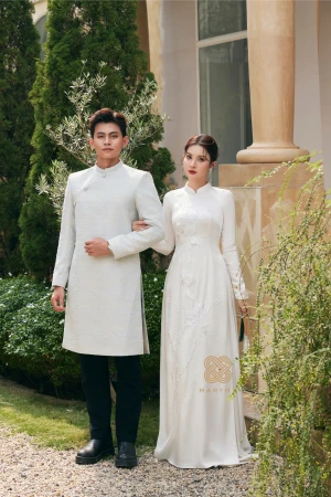 Áo Dài Dâu Tiết Liên Ảnh MARYMY