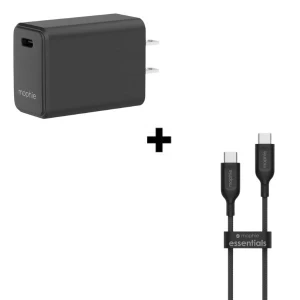 Bộ Combo cáp sạc Mophie Essential 30W Type-C to Type-C màu đen