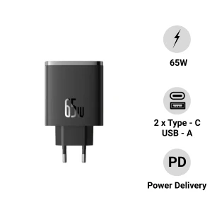 Củ sạc nhanh Baseus Cube Pro 2C U 65W EU