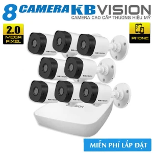 Big Sale Bộ 8 Camera 4in1 KBvision 2.0 Megapixel