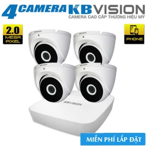 Bộ 4 Camera 4in1 KBvision 2.0 Megapixel Big Sale