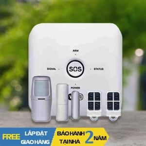 Bộ Báo Động Chống Trộm Qua WIFI Sim GSM SmartZ GW03