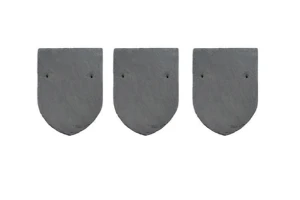 Đá slate đen Lai Châu lợp mái mũi hài 15x25x(0.2-0.4)cm