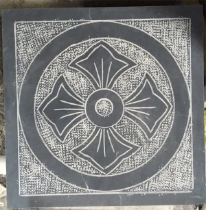 Đá xanh đen băm hoa phượng