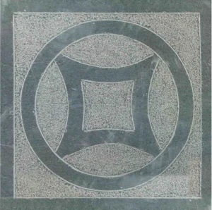 Đá xanh rêu băm đồng tiền