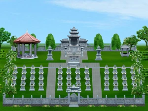 Thiết kế lăng mộ đá gia đình đẹp