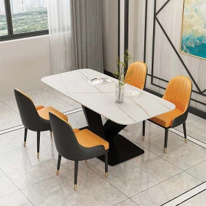 Bàn Ăn Đá Ceramic 4 Ghế Nhập Khẩu