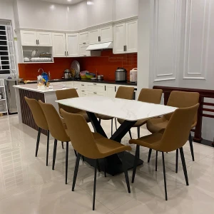 Bàn Ăn Mặt Đá 8 Ghế Nhập Khẩu Cao Cấp
