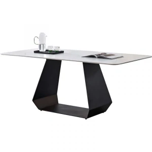 Bàn Ăn Mặt Đá Chân Sắt Chữ U