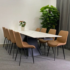 Bàn Ăn Thông Minh 8 Ghế Kéo Dài 2m Mặt Đá Nhập Khẩu