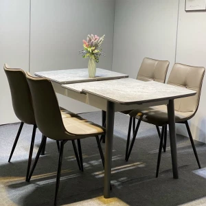 Bàn Ăn Thông Minh Kéo Dài Mặt Đá 4 Ghế Loft