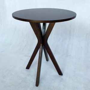 Bàn Cafe Tròn Gỗ Tự Nhiên