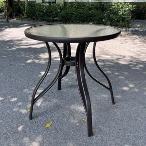 Bàn Cafe Tròn Khung Nhôm Đúc Nhập Khẩu