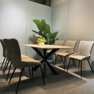 Bàn Đá Ceramic 6 Ghế Sheraton Nhập Khẩu