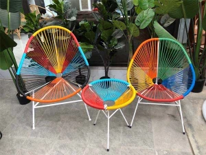 Bàn Ghế Sân Vườn Giả Mây 2 Ghế Ngoài Trời