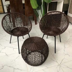 Bàn Ghế Sân Vườn Mây Nhựa Bàn Ghế Ngoài Trời Giả Mây