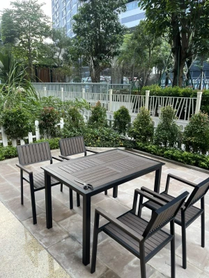 Bàn ghế sân vườn Polywood 80×120 - NỘI THẤT ĐỨC TÂM