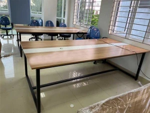 Bàn Họp Chân Sắt Giá Rẻ Dài 2m4