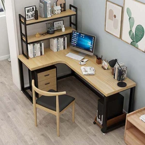 Bàn Làm Việc Kèm Kệ Sách