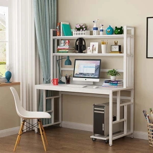 Bàn Làm Việc Liền Giá Sách Khung Sắt