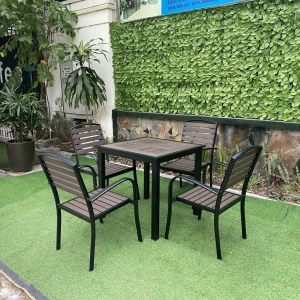 Bàn sân vườn Polywood vuông 80cm