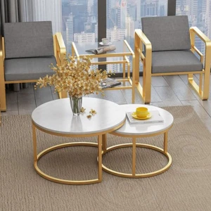 Bàn Sofa Đôi Mặt Đá 3D Bàn Trà Hiện Đại