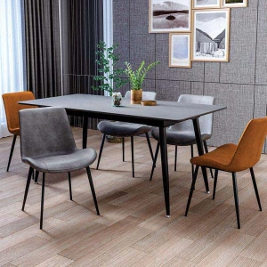 Bộ Bàn Ăn Đá Ceramic 4 Ghế Nelson