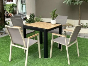 Bộ bàn ghế sân vườn khung hợp kim nhôm