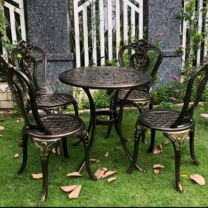 Bộ Bàn Ghế Sân Vườn Nhôm Đúc 4 Ghế Nhập Khẩu