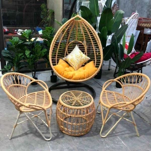 Bộ Xích Đu Ghế Song Mây Nhựa, Xích Đu Sân Vườn