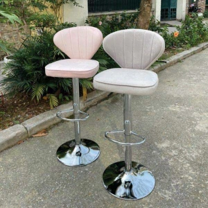 Ghế Bar Chân Xoay Bọc Nhung Nhập Khẩu