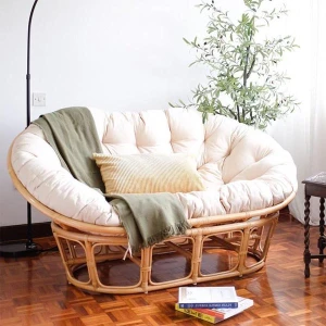 Ghế Papasan Đôi Mây Tự Nhiên