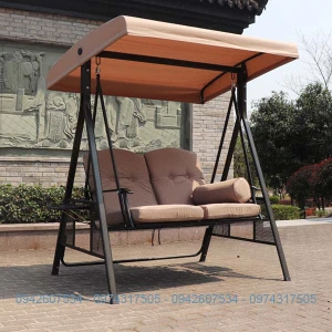 Ghế Xích Đu Đôi Nhôm Đúc Sân Vườn Nhập Khẩu