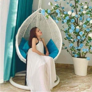Ghế Xích Đu Trứng Mây Nhựa, Xích Đu Sân Vườn Ngoài Trời