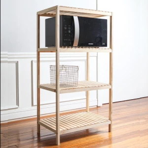 Kệ Gỗ Để Lò Vi Sóng 4 Tầng