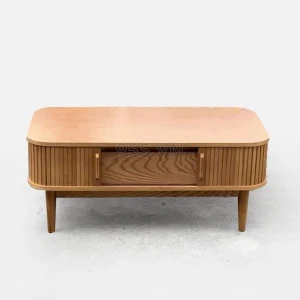 Bàn Trà Gỗ Sồi Nan Cánh Lùa Rustic KBH