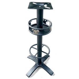 Chân Bàn Bar Cafe Có Giỏ Đế Gang Đúc Chữ Thập CBA21