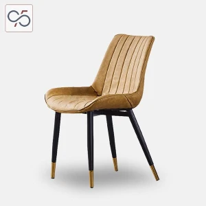 Ghế ăn ghế cafe LOFT bọc da chân sắt bọc đồng