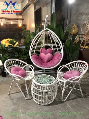 Ghế Xích Đu Mây Nhựa Giọt Nước XDN2801