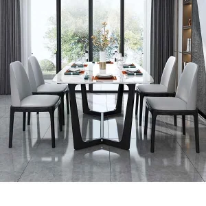 Bàn Ăn 4 Ghê DRAGON Mặt Đá