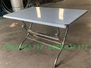 Bàn Ăn Inox 1m2 Giá Rẻ B162