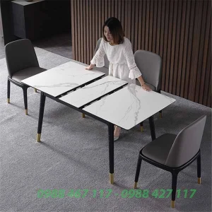 Bàn Ăn Kéo Dài Mặt Đá Nhập Khẩu BAN14