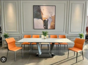 Bàn Ăn Mặt Đá Kéo Dài 2m Nhập Khẩu B2121