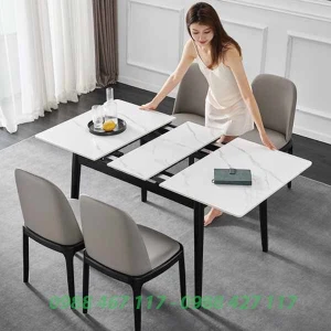 Bàn Ăn Thông Minh Kéo Dài Mặt Đá Nhập Khẩu BAN12