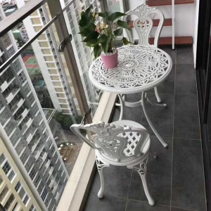 Bàn Ghế Ban Công Nhôm Đúc Ngoài Trời THL21