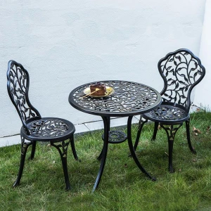 Bàn Ghế Sân Vườn Nhôm Đúc 01