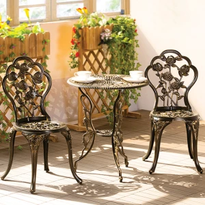 Bàn Ghế Sân Vườn Nhôm Đúc 011