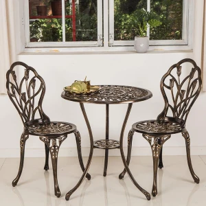 Bàn Ghế Sân Vườn Nhôm Đúc 02