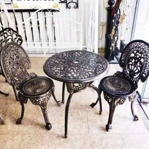 Bàn Ghế Sân Vườn Nhôm Đúc 05